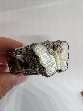 SARDA Sterling silver butterfly cuff bracelet